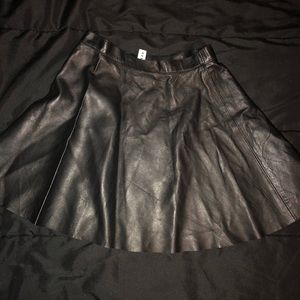 American Apparel Leather skirt